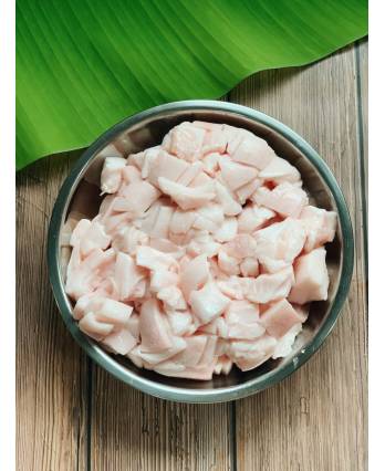 无皮猪油丁/粒) Pork Fat Diced Lard Skinless (5kg/pkt)
