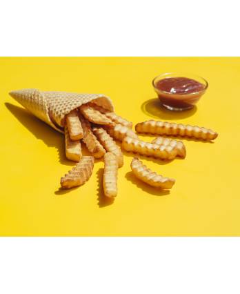 花锯型薯条 Crinkle Cut French Fries (1kg)