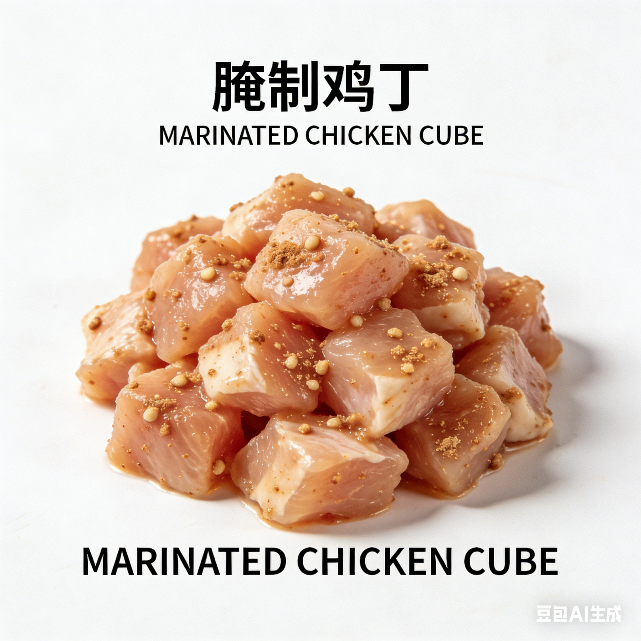 腌制鸡丁 MARINATED CHICKEN CUBE(2KG/PKT)