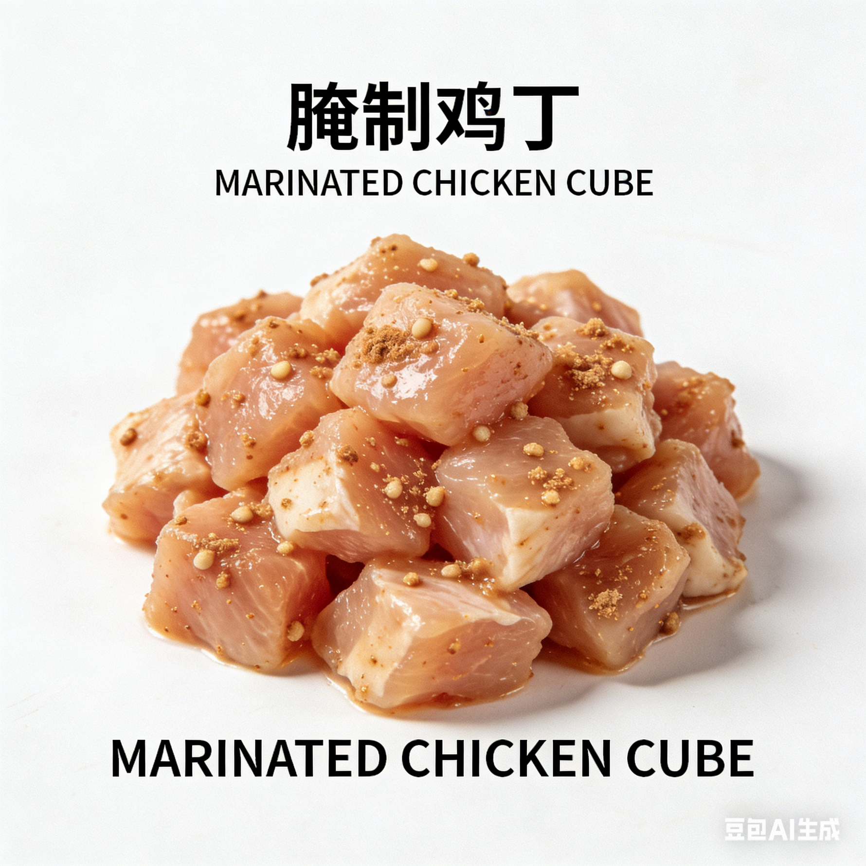 腌制鸡丁 MARINATED CHICKEN CUBE(2KG/PKT)