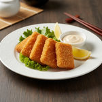 五味香墨鱼片摆盘图 - 长方形