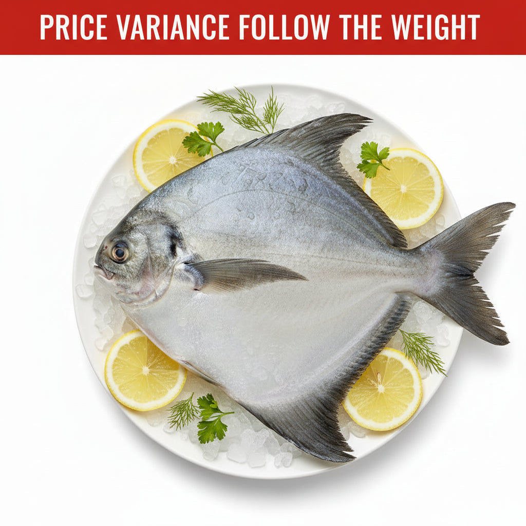 新鲜斗鲳鱼 FRESH PROMFRET FISH