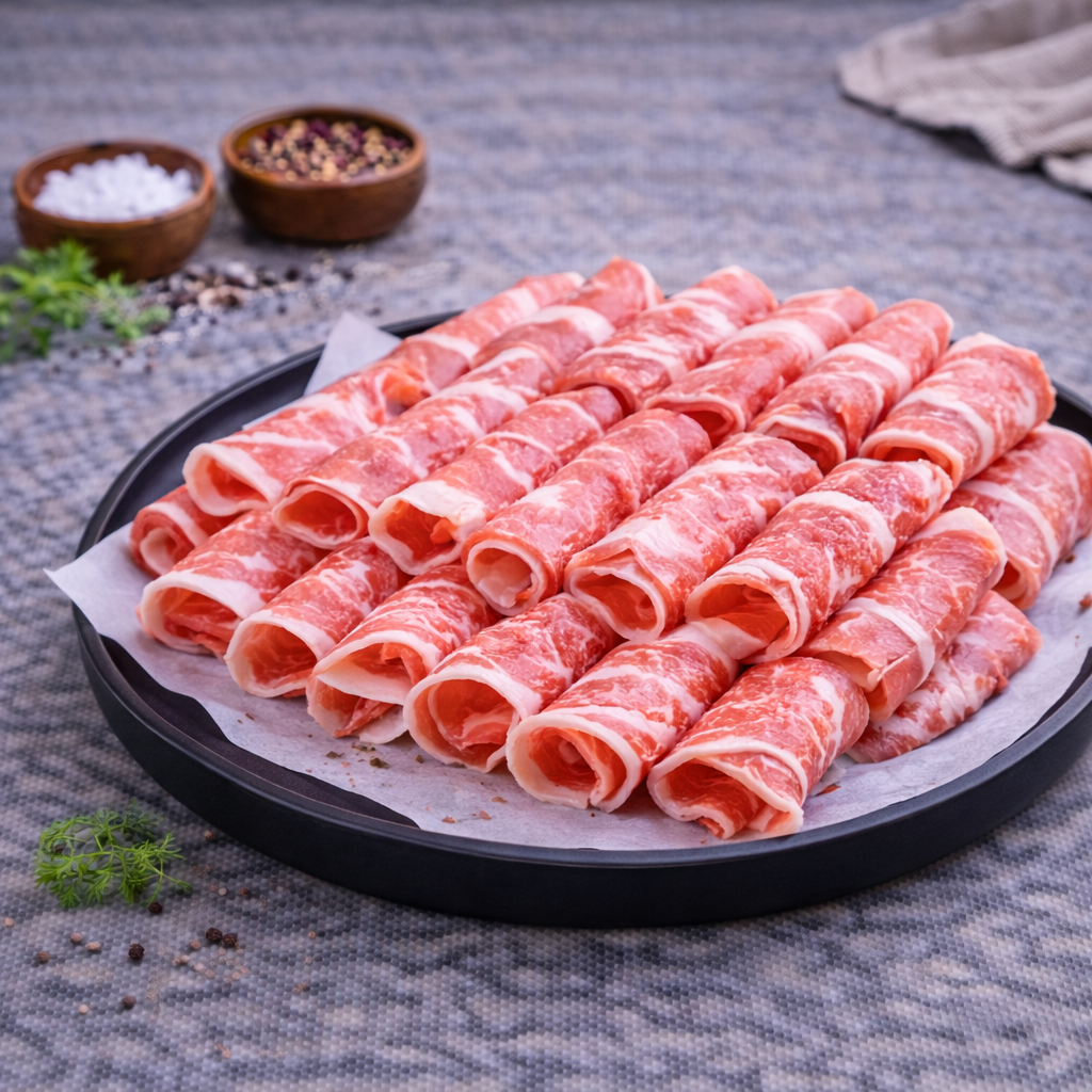 肥牛(涮涮片) BEEF SHORT PLATE NEBRASKA SHABU SHABU US (2MM)