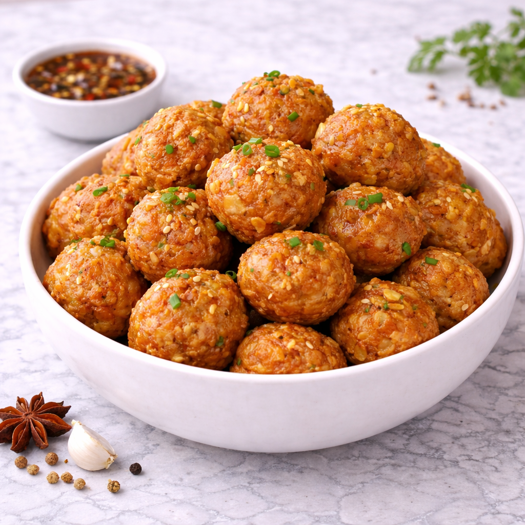 鸡肉五香丸 CHICKEN NGOH HIANG BALL 1KG/PKT