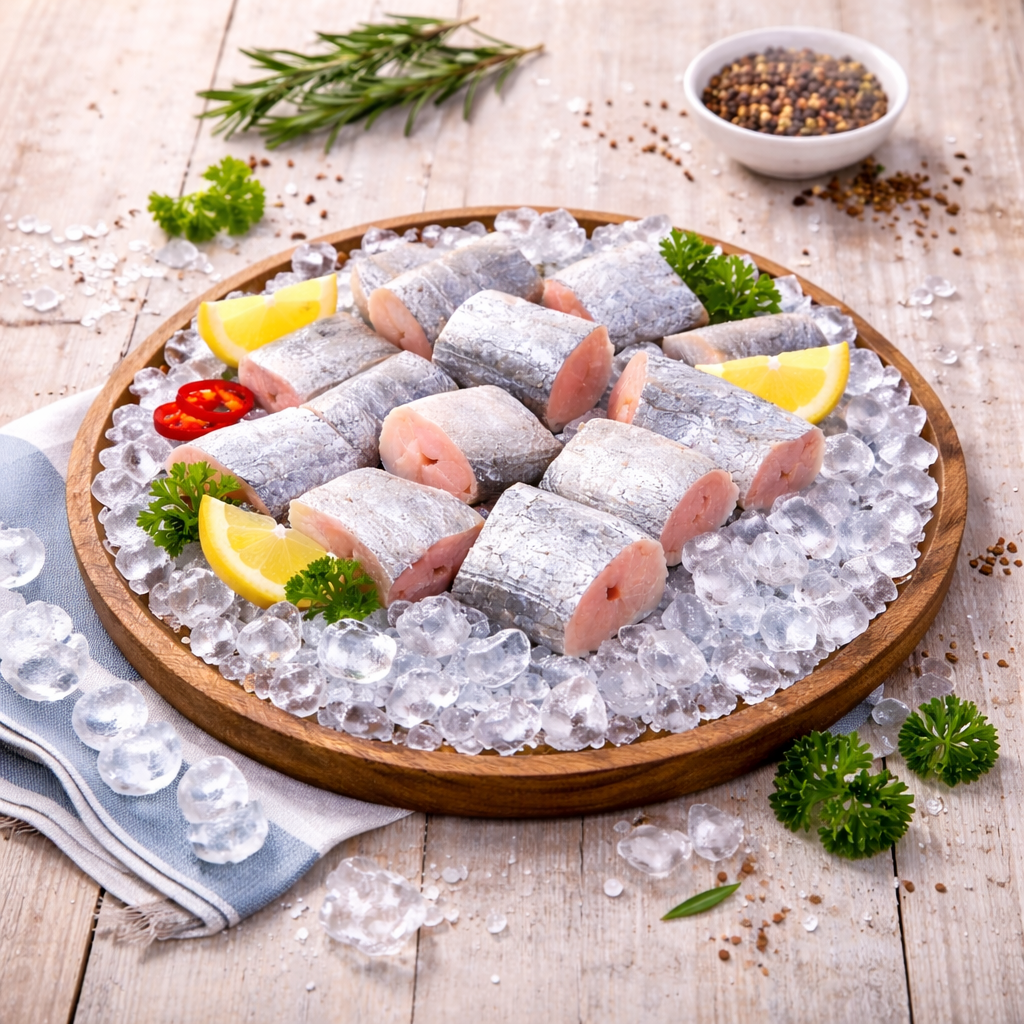 E带鱼块 FZ RIBBON FISH CHUNK(1KG/PKT)