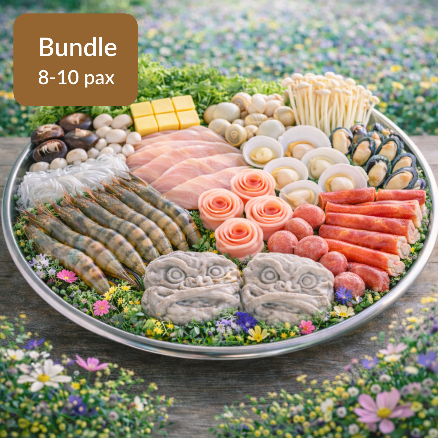 NEW FRESH STEAMBOAT BUNDLE 8-10 PAX (PRE-ORDER 3DAY BEFORE)