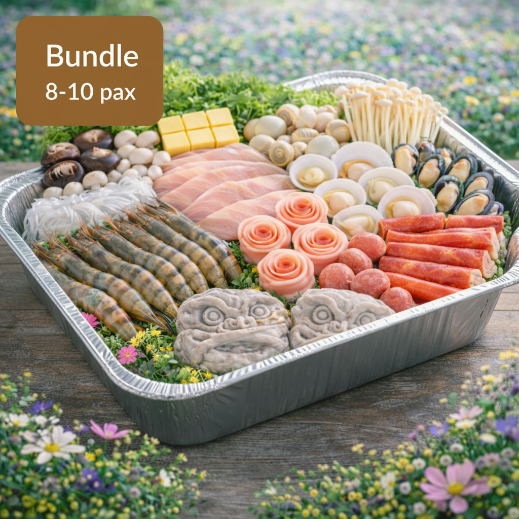 NEW FRESH STEAMBOAT BUNDLE 8-10 PAX (PRE-ORDER 3DAY BEFORE)