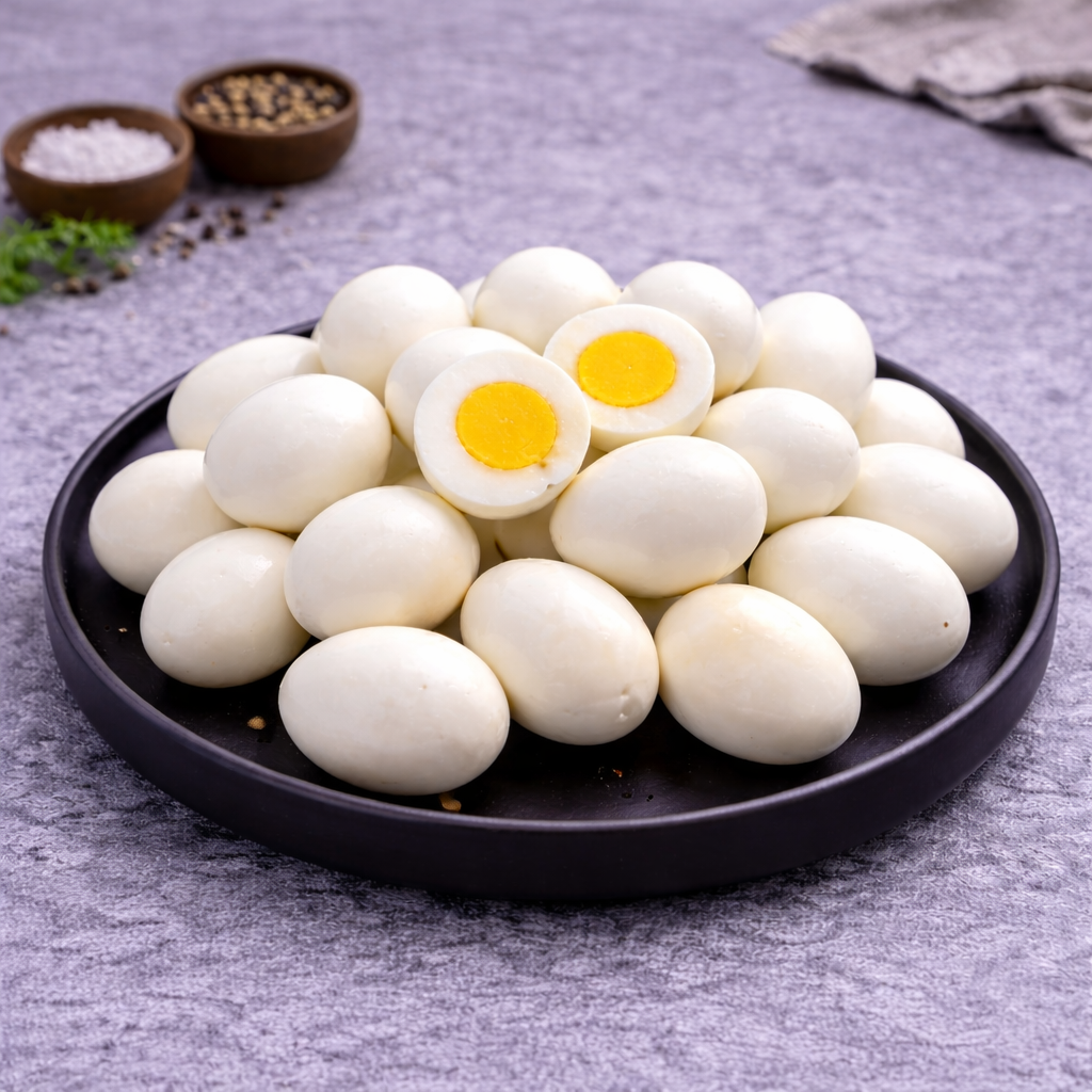 剥壳熟蛋 HARD BOILED PEELED EGG D(40PCS/PKT)