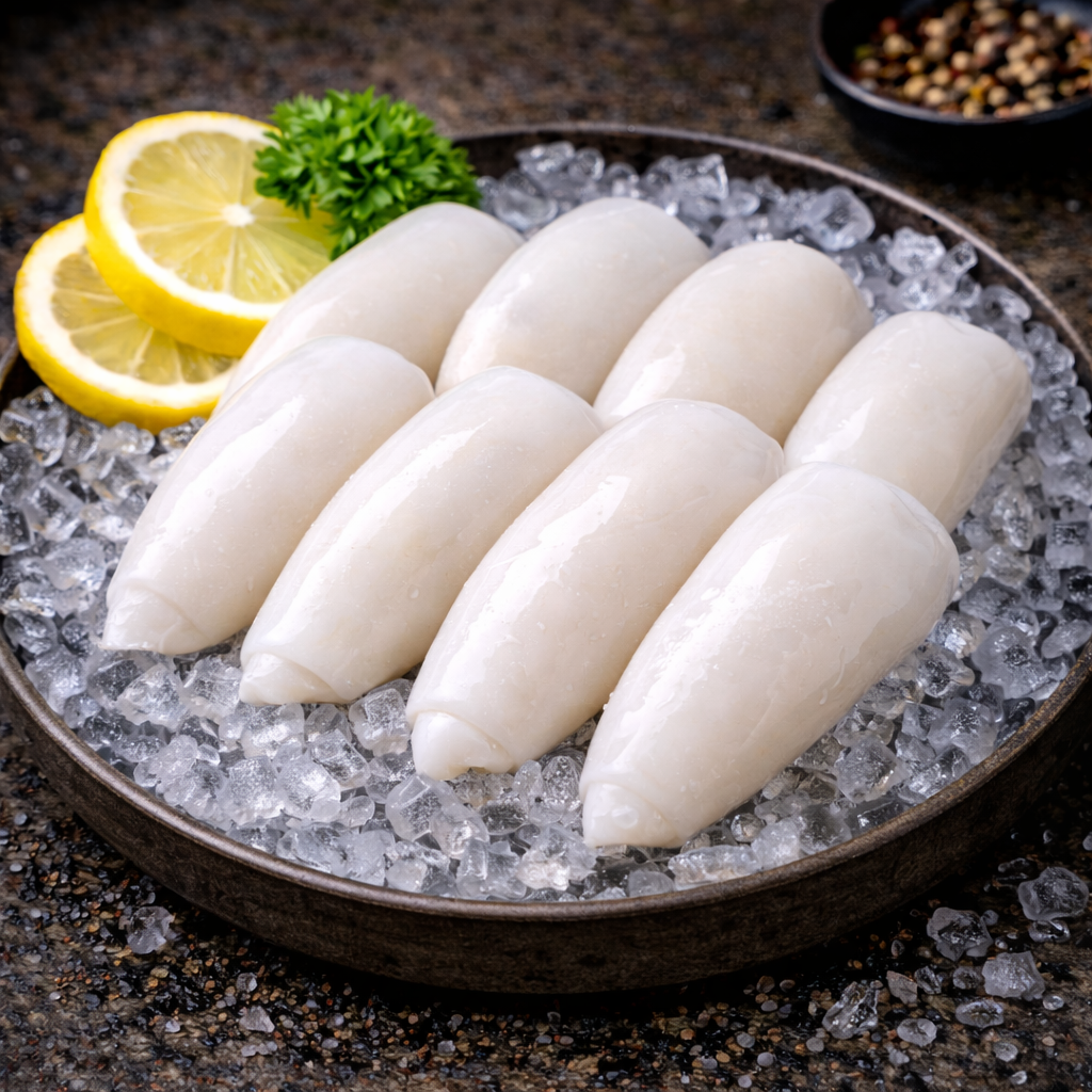 海苏东筒(去皮) U7 SOTONG TUBE WHITE(1KG/PKT)