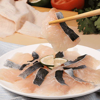 越南巴沙鱼切片(带皮 )PANGASIUS FILLERT SLICE (WITH SKIN) - 1KG/PKT